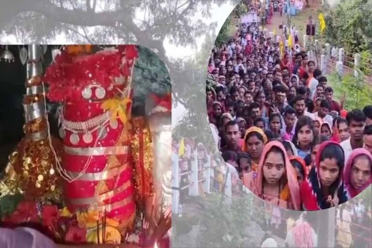 संतान सुख की कामना लिए श्रद्धालु पहुंचे लिंगेश्वरी माता की शरण में