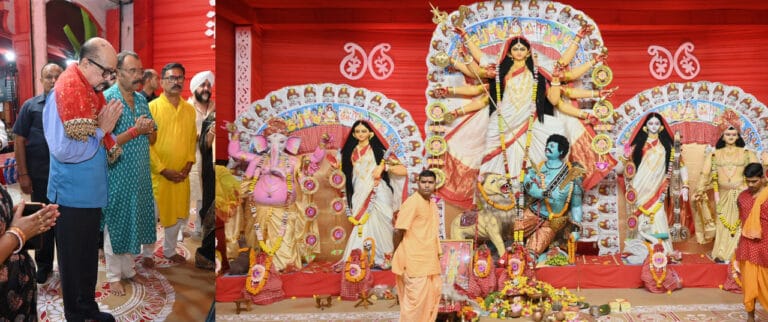 CG : राज्यपाल डेका बंगाली समाज के दुर्गा पूजा उत्सव में शामिल हुए