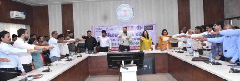 राजनांदगांव : रबी मौसम मेें धान के बदले कम पानी उपयोग वाली फसल का उत्पादन करने से जल संकट की स्थिति में मिलेगा स्थायी निजात : कलेक्टर…