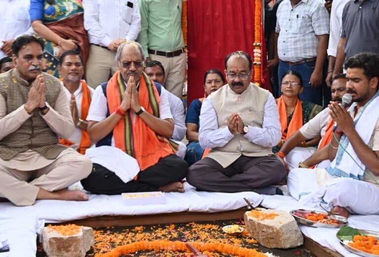 उप मुख्यमंत्री साव ने किया 2 करोड़ 37 लाख से अधिक की लागत से उच्च स्तरीय पानी टंकी का होगा निर्माण