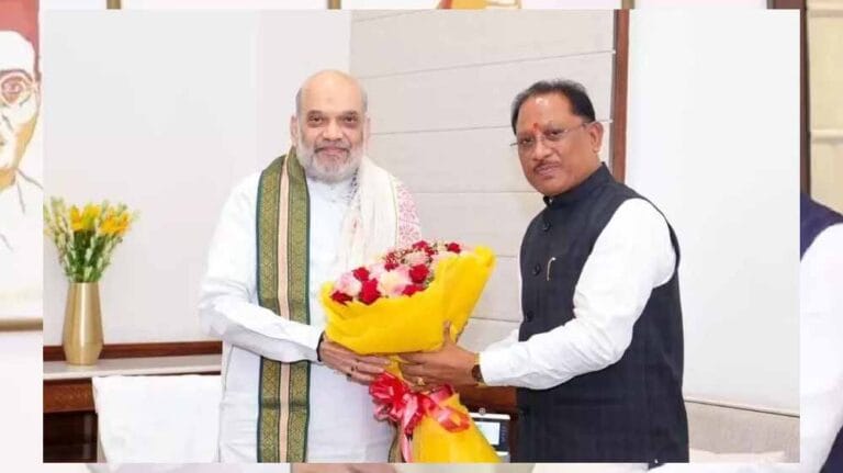 मुख्यमंत्री साय ने केंद्रीय गृहमंत्री अमित शाह से नई दिल्ली में मुलाकात की