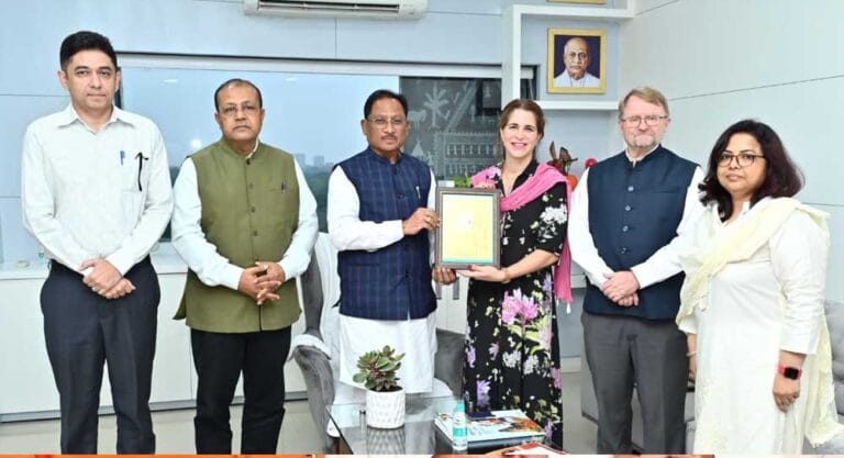 मुख्यमंत्री से यूनिसेफ इंडिया के प्रतिनिधिमंडल ने की सौजन्य भेंट