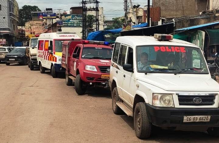 Rajnandgaon: आगामी गणेशोत्सव एवं त्योहारों के पूर्व ड्राई रन अभ्यास कराया गया