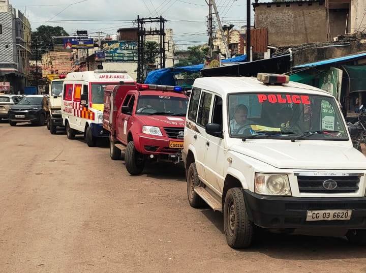 Rajnandgaon: आगामी गणेशोत्सव एवं त्योहारों के पूर्व ड्राई रन अभ्यास कराया गया