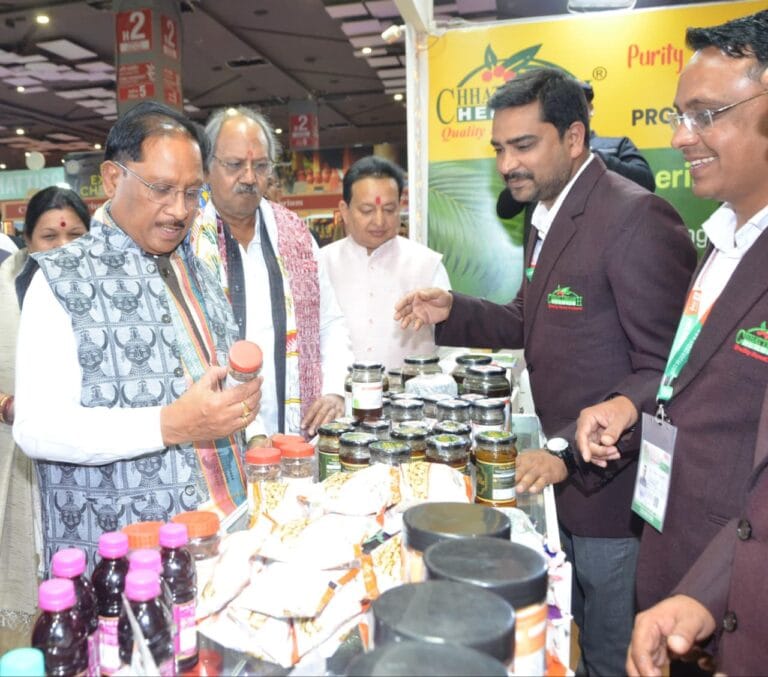 CG : अंतरराष्ट्रीय व्यापार मेले में मुख्यमंत्री विष्णुदेव साय ने छत्तीसगढ़ पेवेलियन का किया अवलोकन