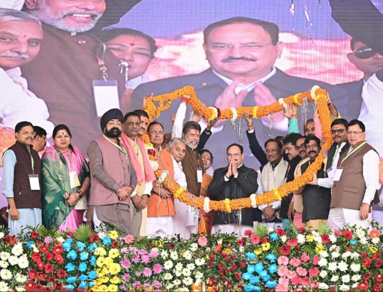 CG : ‘जो कहा, वह किया, और जो नहीं कहा, वह भी करके दिखाया’: केंद्रीय मंत्री जगत प्रकाश नड्डा