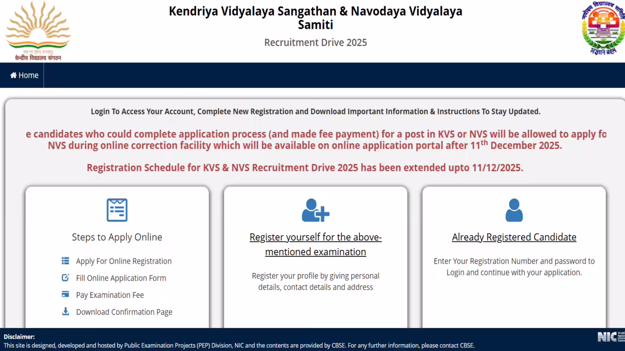 CBSE KVS NVS Exam City Slip 2025 जारी, यहां देखें परीक्षा शहर और एग्जाम डेट