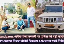 Rajnandgaon: अवैध गांजा तस्करी पर पुलिस की बड़ी कार्रवाई -NDPS प्रकरण में जप्त बोलेरो पिकअप 4.92 लाख रुपये में नीलाम