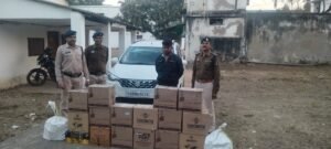 राजनांदगांव : अवैध शराब तस्करी पर बड़ी कार्रवाई, 16 पेटी अंग्रेजी शराब जब्त, आरोपी गिरफ्तार
