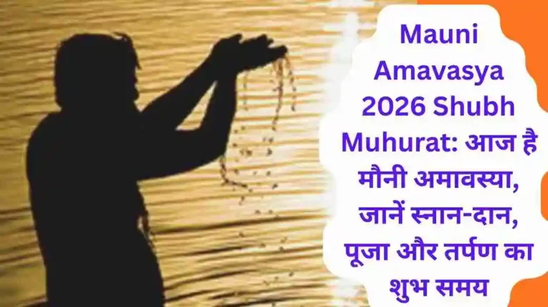 Mauni Amavasya 2026 Shubh Muhurat मौनी अमावस्या का महत्व, स्नान-दान, पूजा विधि, शुभ समय और व्रत कथा