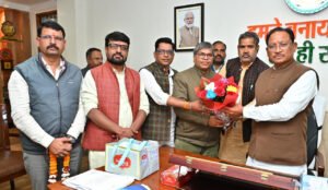 CG.मुख्यमंत्री श्री साय से वीर शहीद दीपक भारद्वाज स्मृति समिति के सदस्यों की सौजन्य मुलाकात