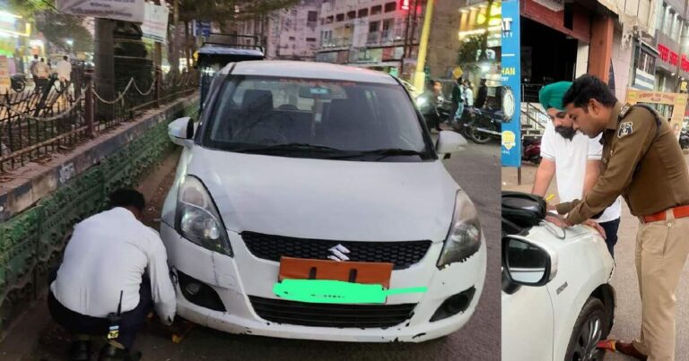 Rajnandgaon: नो पार्किंग में खड़े 30 वाहनों पर यातायात पुलिस की कार्रवाई, जुर्माना वसूला, देखे Video