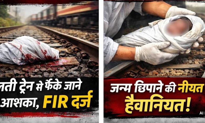 Rajnandgaon: जन्म छिपाने की नीयत से हैवानियत ! रेलवे ट्रैक पर कटा मिला नवजात बालक का शव..... चलती ट्रेन से फेंके जाने की आशंका, अज्ञात आरोपी पर FIR