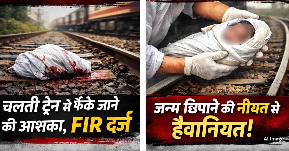 Rajnandgaon: जन्म छिपाने की नीयत से हैवानियत ! रेलवे ट्रैक पर कटा मिला नवजात बालक का शव..... चलती ट्रेन से फेंके जाने की आशंका, अज्ञात आरोपी पर FIR