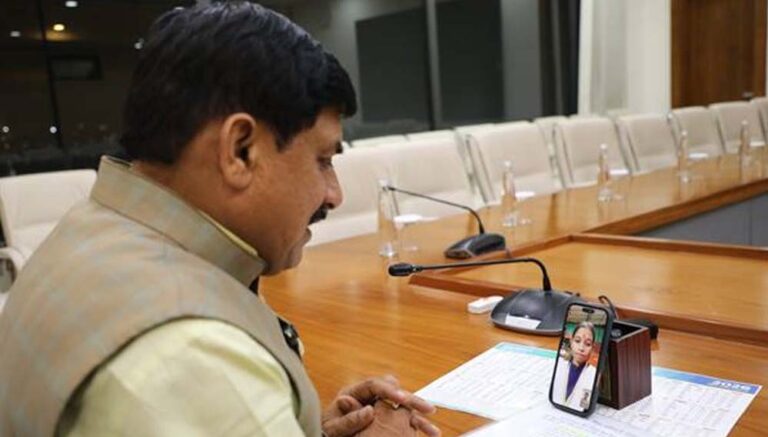 डॉ. यादव ने वीडियो कॉल के माध्यम से कु. प्रतिभा सिंह को बधाई दी