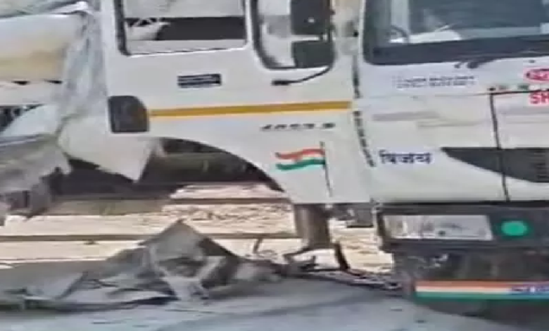 CG : ट्रेलर और ट्रक की भिड़ंत, ड्राइवर की मौत …