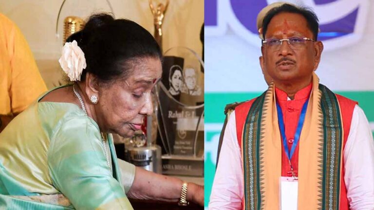 Asha Bhosle के निधन से शोक की लहर, मुख्यमंत्री साय ने जताया दुख