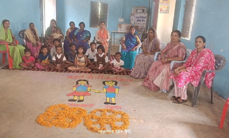 CG : आंगनबाड़ी केंद्रों में बाल मैत्री कार्यक्रम का हुआ आयोजन …