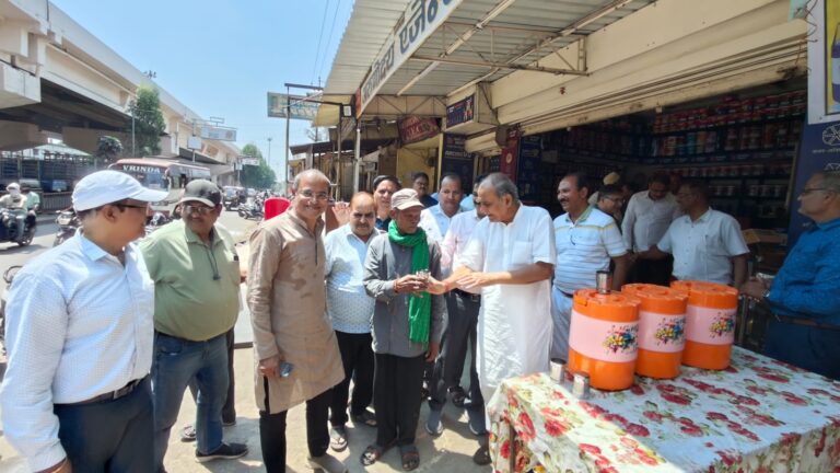 प्याऊ सेवा का शुभारंभ: भीषण गर्मी में आमजन को राहत