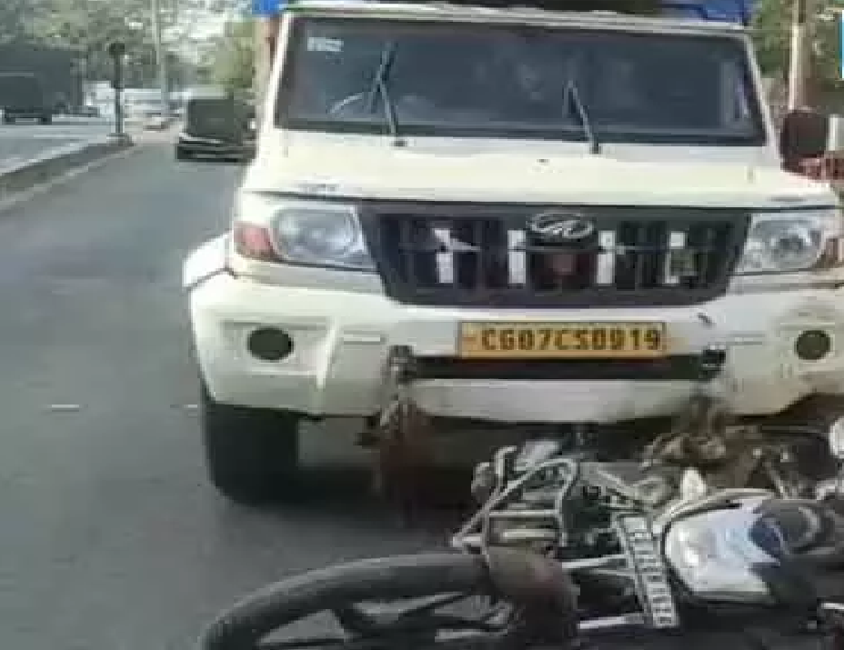 CG : हार्डवेयर व्यापारी की मौत, पिकअप ने कुचला