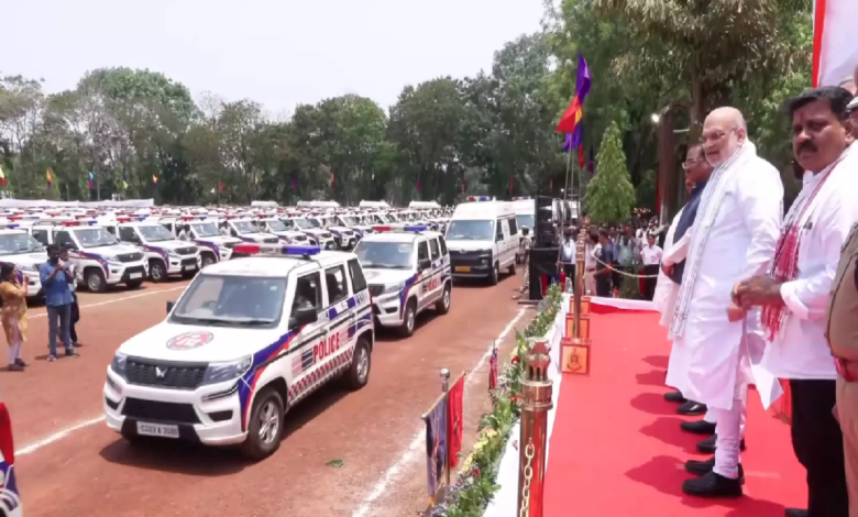 CG : केंद्रीय गृहमंत्री अमित शाह ने रायपुर में डायल 112 के नए वाहनों को दिखाई हरी झंडी …