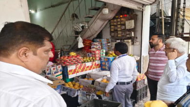 CG : लालपुर फल मार्केट में खाद्य विभाग की कार्रवाई, 5 नमूने जांच के लिए भेजे गए, 40 किलो फल नष्ट …