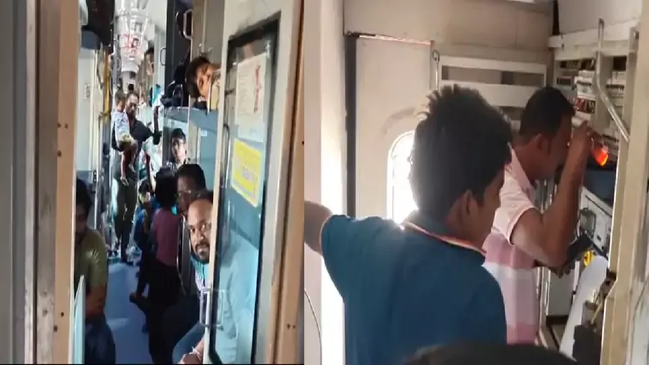 CG : रायपुर से निकली ट्रेन में AC बंद होने से यात्रियों का हंगामा …