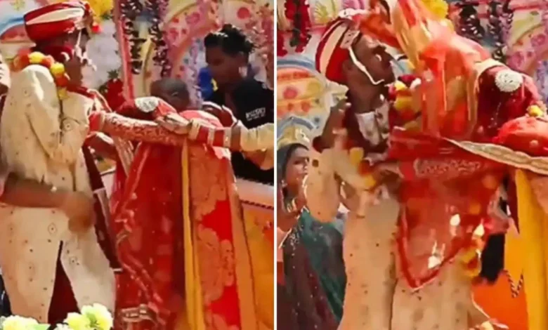 शादी का मंच वायरल वीडियो