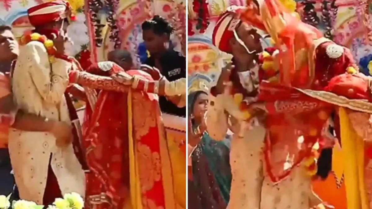शादी का मंच वायरल वीडियो