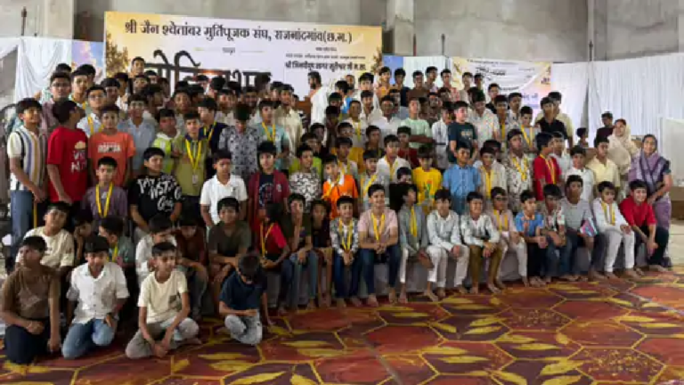 राजनांदगांव : आवासीय शिविर में बच्चों को दी गई संस्कार की शिक्षा…