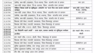 CG : जांजगीर-चांपा के लिए रवाना हो रहे CM विष्णुदेव साय…