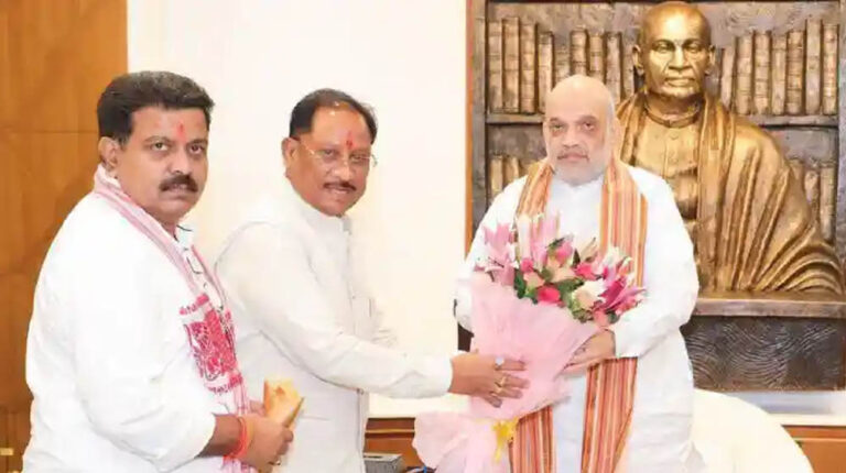 दिल्ली में अमित शाह से CM साय की मुलाकात, बस्तर के विकास और जनविश्वास पर हुई चर्चा