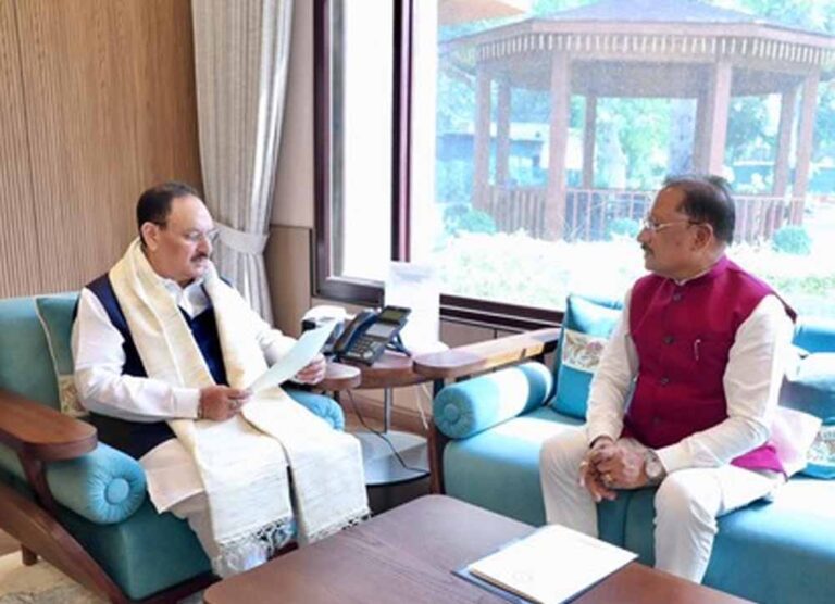 CM साय-जेपी नड्डा की अहम मुलाकात, स्वास्थ्य सुविधाओं और खाद-बीज व्यवस्था को लेकर बनी रणनीति