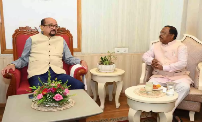 CG : राज्यपाल डेका से कृषि मंत्री नेताम ने की भेंट …