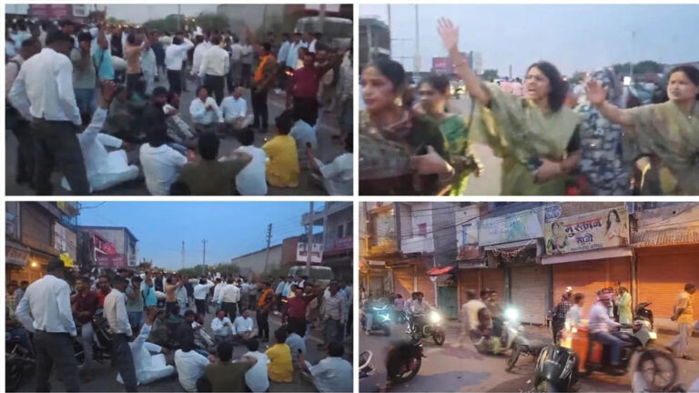 BJP उम्मीदवार घोषित होते ही दतिया में हंगामा, NH-44 पर 15 किलोमीटर चक्का जाम से थमा यातायात