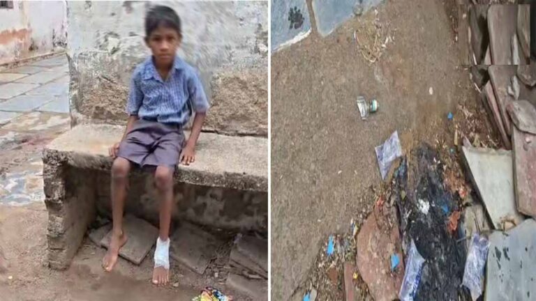 धमतरी स्कूल में टूटी शराब की बोतल से छात्र घायल, ग्रामीणों ने उठाए सुरक्षा पर सवाल