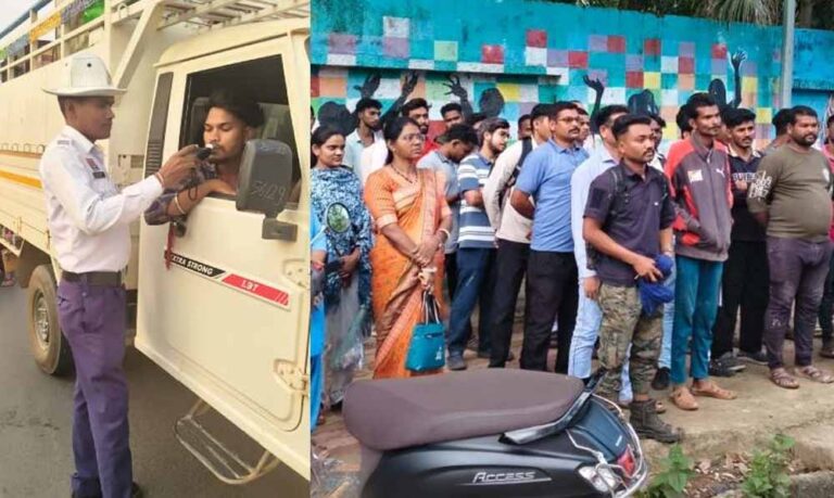 छत्तीसगढ़ में ट्रैफिक नियम तोड़ने वालों पर शिकंजा, पुलिस ने 62 वाहन चालकों का काटा चालान