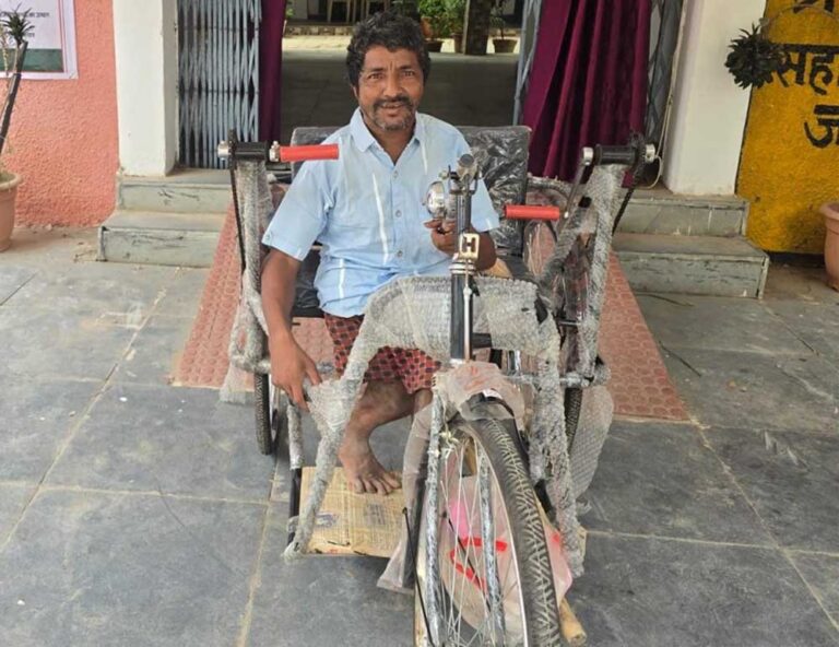 समाज कल्याण विभाग ने जनपद पंचायत धरमजयगढ़ के माध्यम से पहुंचाई सहायता, आत्मनिर्भर जीवन की ओर बढ़े गणेश राम यादव