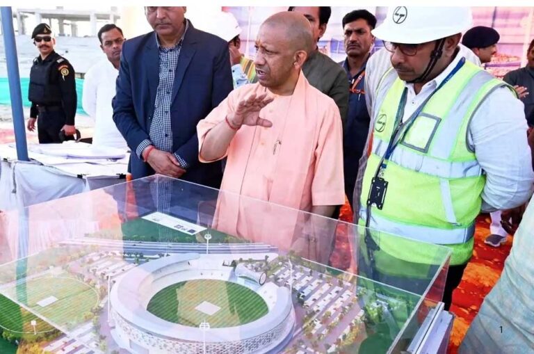 अंतरराष्ट्रीय क्रिकेट स्टेडियम का 92% निर्माण कार्य पूरा