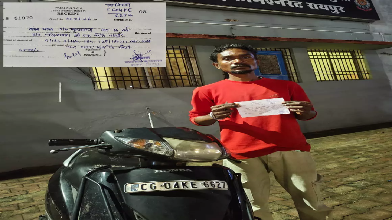 CG : सार्वजनिक मार्ग पर स्टंटबाजी, चार सवारी करना पड़ा महंगा, 4 हजार का कटा चालान …