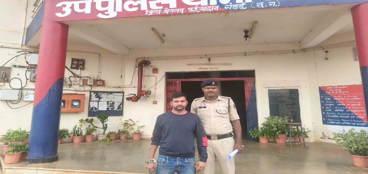 CG: शराब के नशे में सड़क पर हंगामा कर रहा युवक गिरफ्तार …