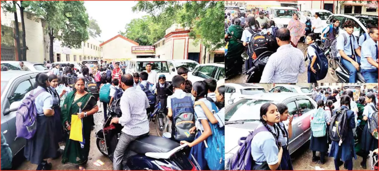 CG : सप्रे स्कूल परिसर में अवैध पार्किंग …
