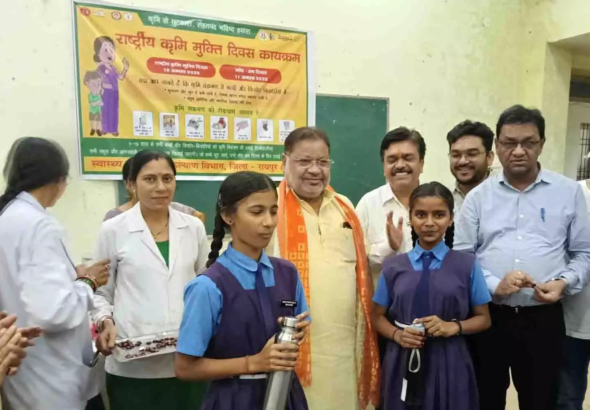 CG : राष्ट्रीय कृमि मुक्ति दिवस का हुआ शुभारंभ…