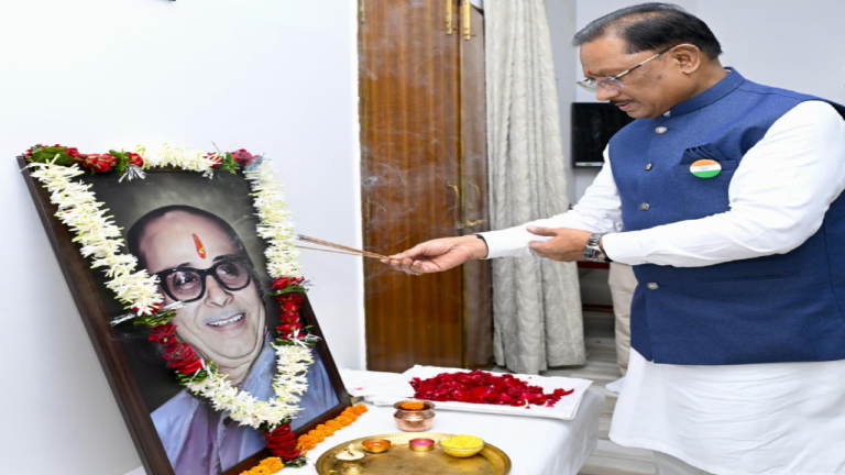 CG : मुख्यमंत्री साय ने स्व कुशाभाऊ ठाकरे की जयंती पर किया नमन …
