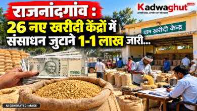 राजनांदगांव : 26 नए खरीदी केंद्रों में संसाधन जुटाने 1-1 लाख जारी…
