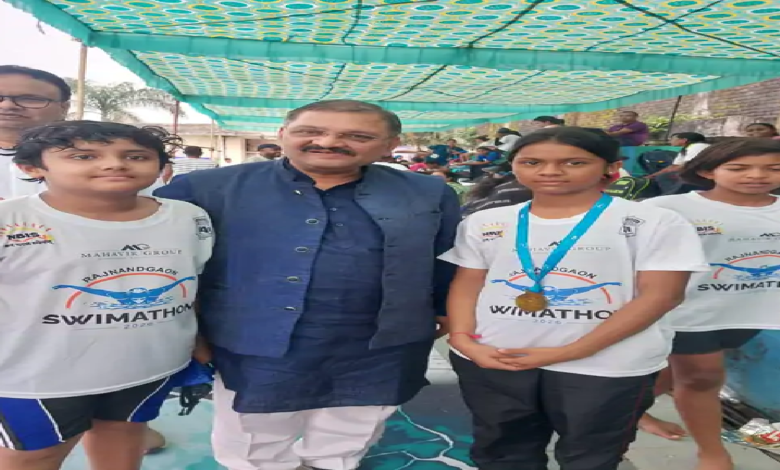 राजनांदगांव : तैराकी : आराध्या ने जीते 2 मेडल, 50 मीटर फ्री स्टाइल में दूसरे स्थान पर…