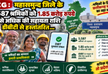CG : महासमुन्द जिले के 5,587 श्रमिकों को 1.85 करोड़ रुपये से अधिक की सहायता राशि डीबीटी से हस्तांतरित…