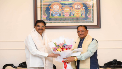 CG : मुख्यमंत्री विष्णु देव साय ने ओडिशा के राज्यपाल डॉ. हरि बाबू कंभमपति से की शिष्टाचार भेंट