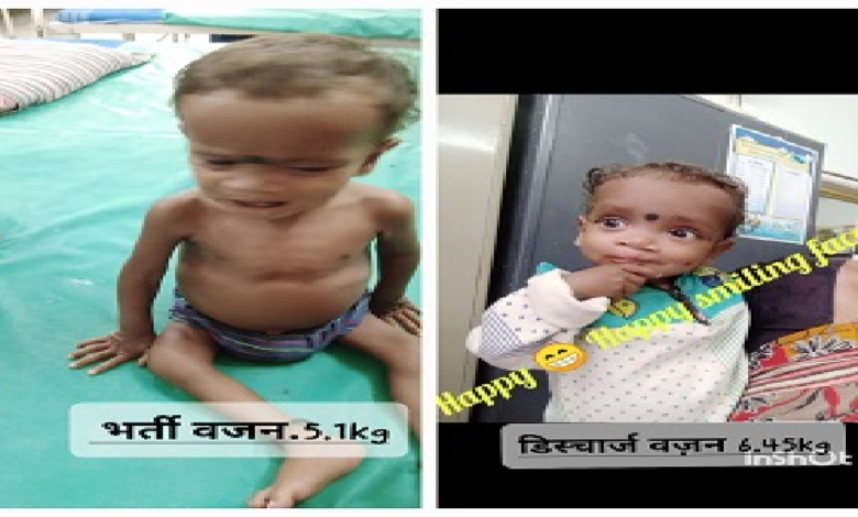 CG : गरियाबंद पोषण पुनर्वास केंद्र ने गंभीर कुपोषित बच्चे ओमेश को स्वस्थ कर भेजा घर …