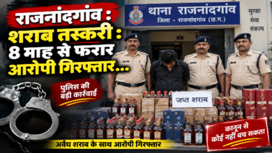 राजनांदगांव : शराब तस्करी : 8 माह से फरार आरोपी गिरफ्तार…